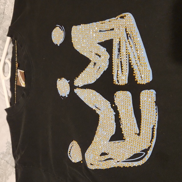 PNB Nation Jeweled Crown T Shirt Vintage Y2K - Picture 2 of 4